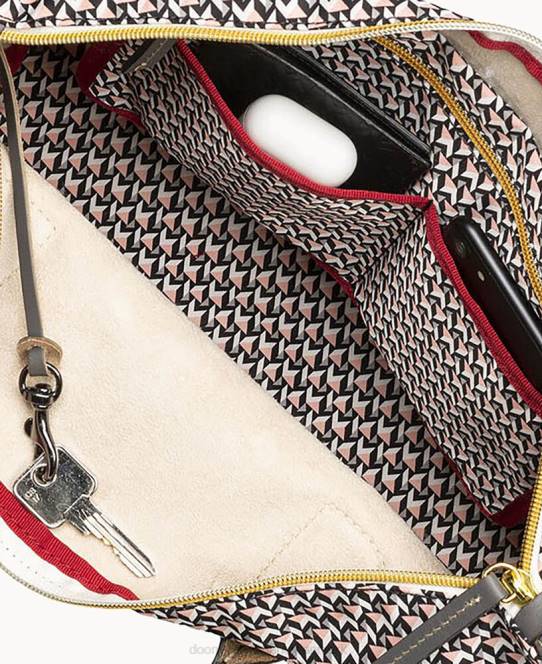 Dooney & Bourke roberta pieri tatami klassisk stor robertina-tote JV0J984 poser Rose