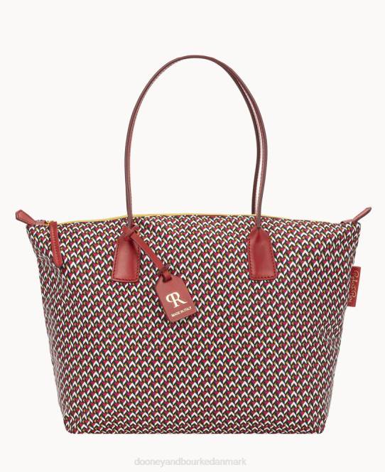 Dooney & Bourke roberta pieri tatami klassisk stor robertina-tote JV0J985 poser rubin