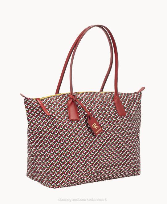 Dooney & Bourke roberta pieri tatami klassisk stor robertina-tote JV0J985 poser rubin