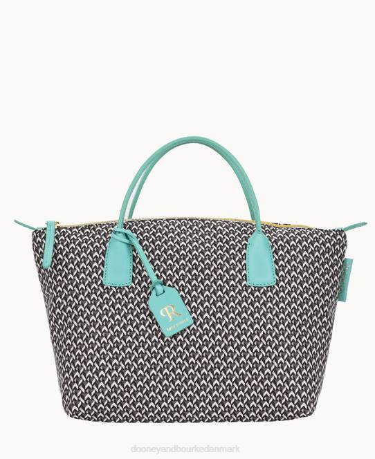 Dooney & Bourke roberta pieri tatami sjov lille robertina-tote JV0J1005 poser aqua