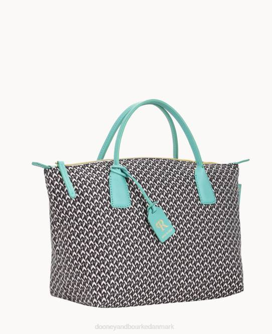 Dooney & Bourke roberta pieri tatami sjov lille robertina-tote JV0J1005 poser aqua