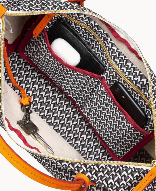 Dooney & Bourke roberta pieri tatami sjov lille robertina-tote JV0J1006 poser græskar