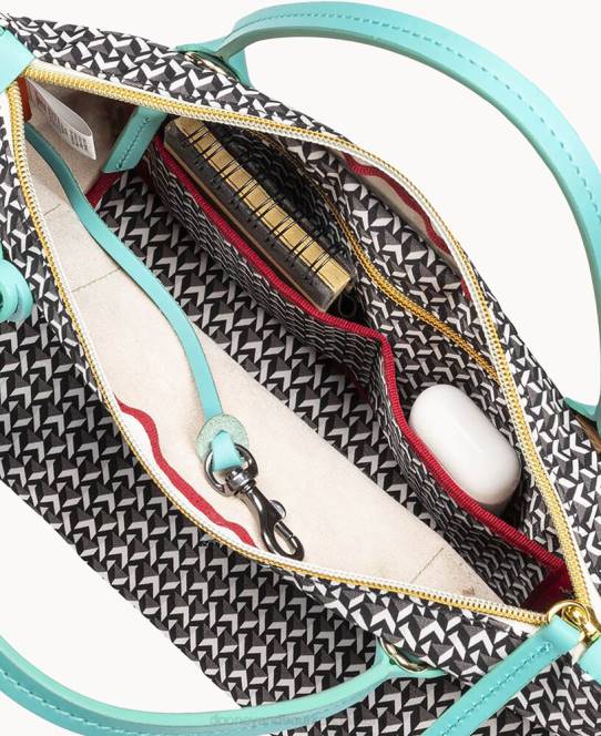 Dooney & Bourke roberta pieri tatami sjov mini robertina tote JV0J1007 poser aqua