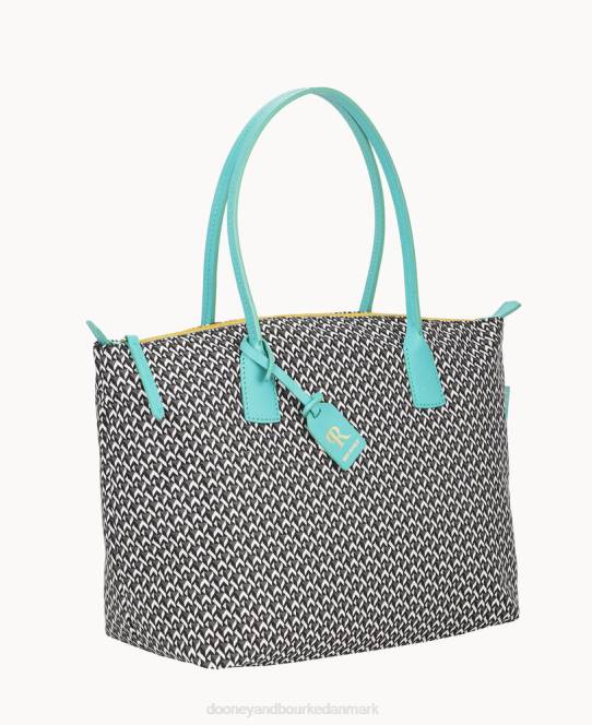 Dooney & Bourke roberta pieri tatami sjov stor robertina tote JV0J1105 poser aqua