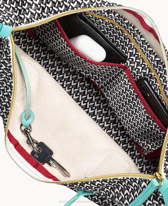 Dooney & Bourke roberta pieri tatami sjov stor robertina tote JV0J1105 poser aqua