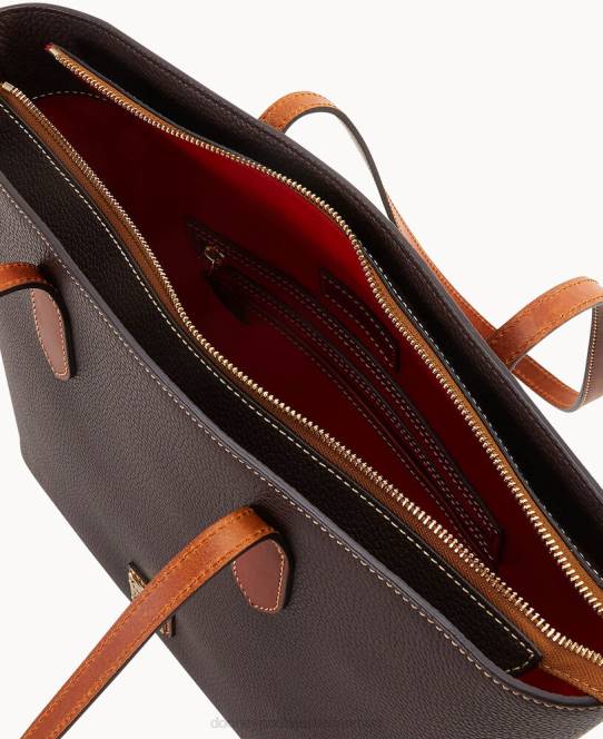 Dooney & Bourke rullestensbeholder med mellemlangt armbånd JV0J1446 poser brun tmoro