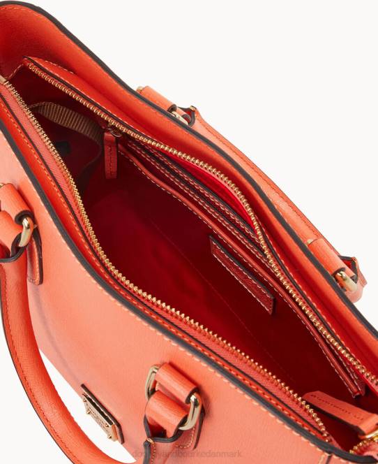 Dooney & Bourke saffiano top håndtag tote JV0J606 poser koral