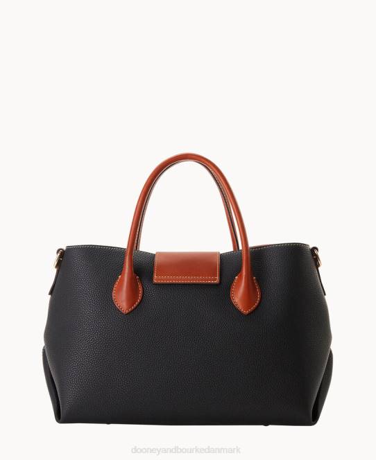 Dooney & Bourke småsten drejelås håndtag tote 30 JV0J1416 poser sort