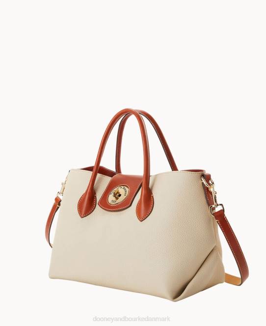 Dooney & Bourke småsten drejelås håndtag tote 30 JV0J1417 poser knogle