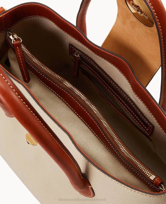 Dooney & Bourke småsten drejelås håndtag tote 30 JV0J1417 poser knogle