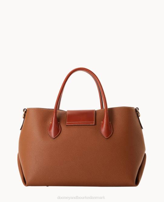 Dooney & Bourke småsten drejelås håndtag tote 30 JV0J1418 poser karamel