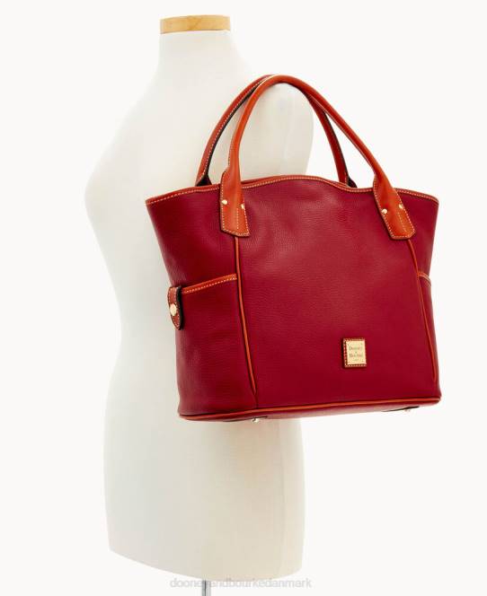 Dooney & Bourke småsten korn kristen tote JV0J1342 poser vin