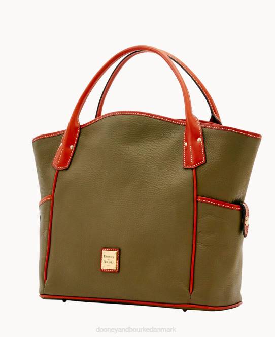 Dooney & Bourke småsten korn kristen tote JV0J1343 poser oliven