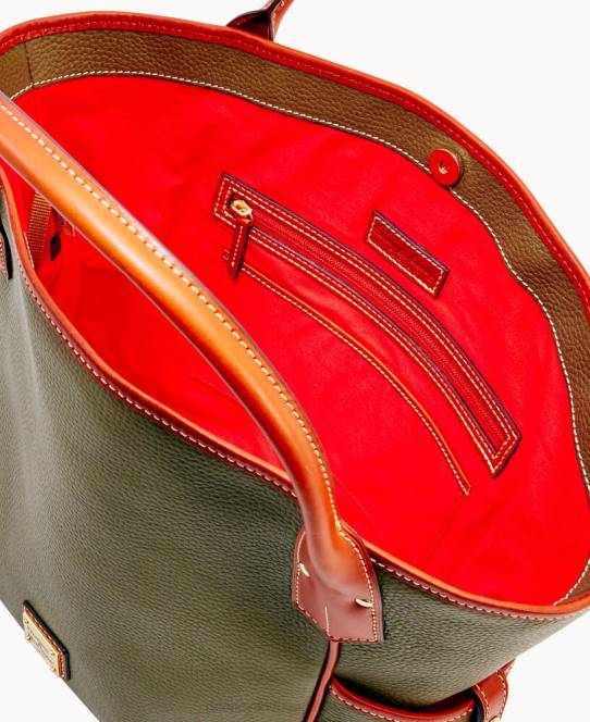 Dooney & Bourke småsten korn kristen tote JV0J1343 poser oliven