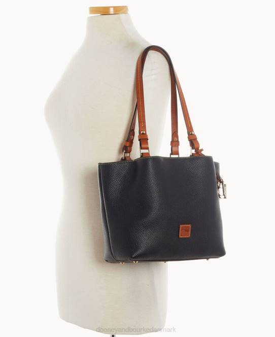 Dooney & Bourke småsten korn lille flynn JV0J3758 poser sort