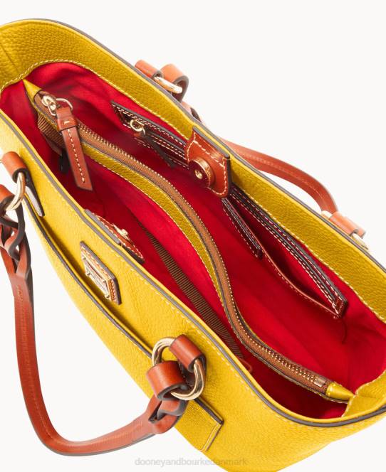 Dooney & Bourke småsten korn lille gretchen tote JV0J1349 poser sennep