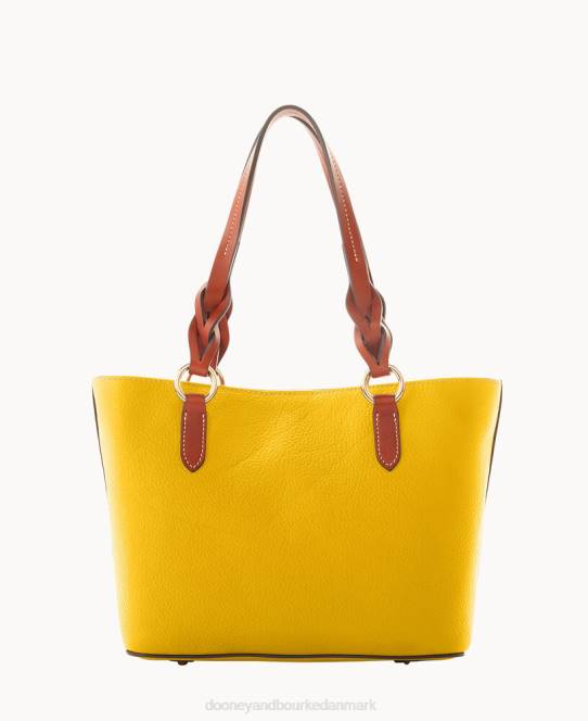 Dooney & Bourke småsten korn lille gretchen tote JV0J1349 poser sennep