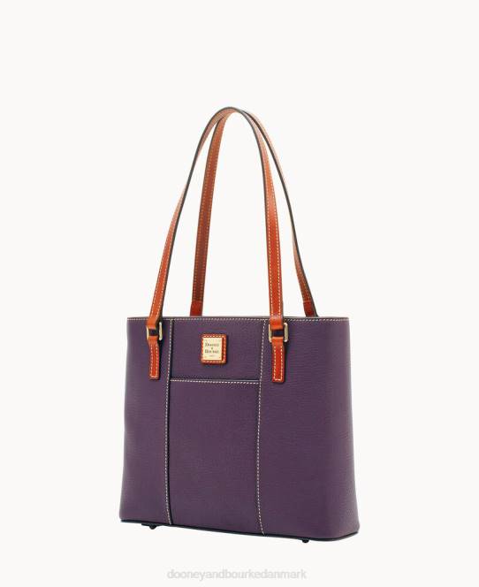 Dooney & Bourke småsten korn lille lexington JV0J948 poser blomme vin