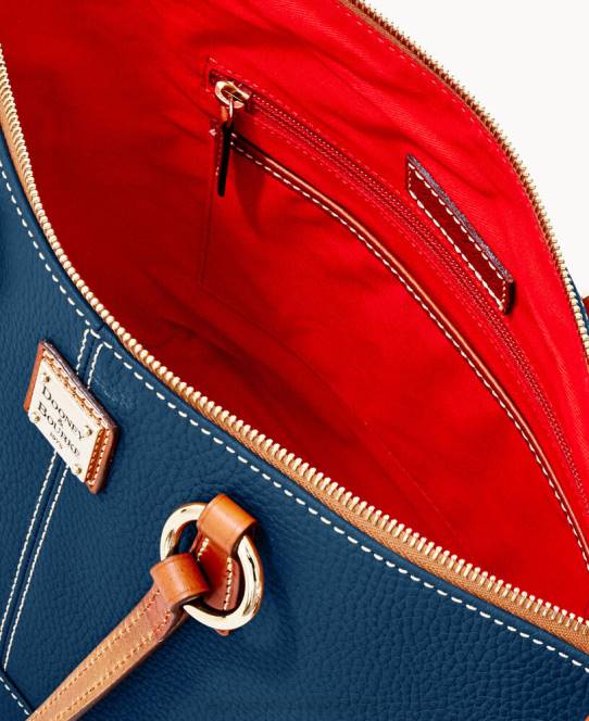 Dooney & Bourke småsten korn lille tobi tote JV0J1346 poser midnatsblå
