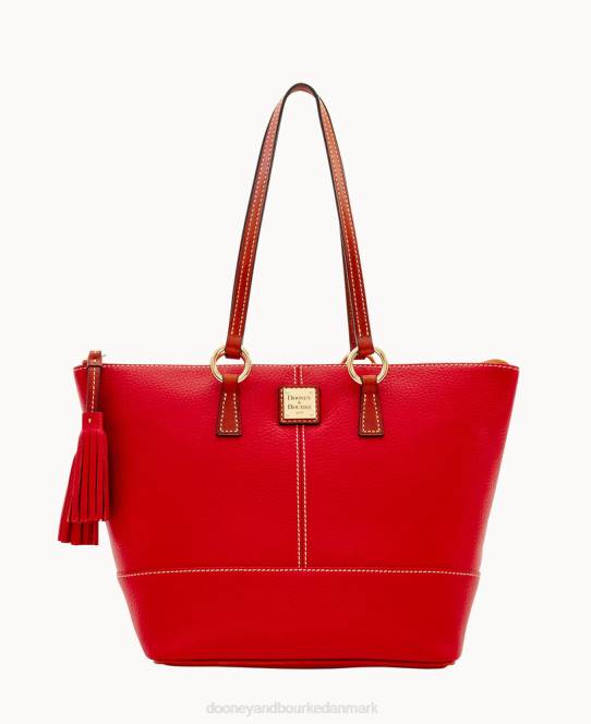 Dooney & Bourke småsten korn lille tobi tote JV0J1347 poser rød