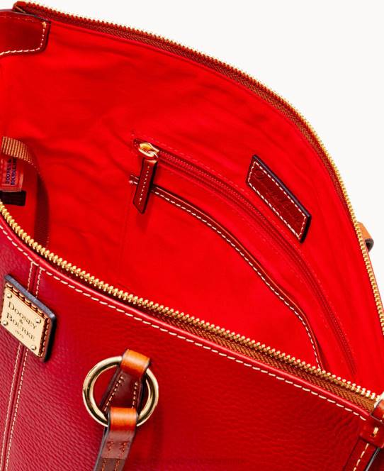 Dooney & Bourke småsten korn lille tobi tote JV0J1347 poser rød