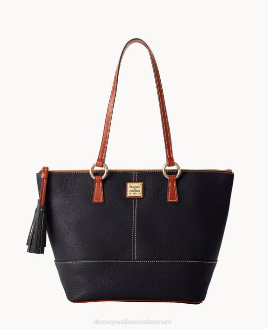Dooney & Bourke småsten korn lille tobi tote JV0J987 poser sort