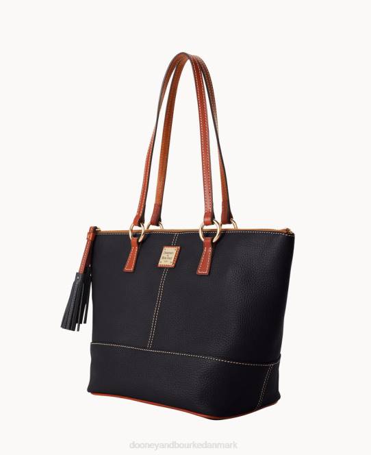 Dooney & Bourke småsten korn lille tobi tote JV0J987 poser sort