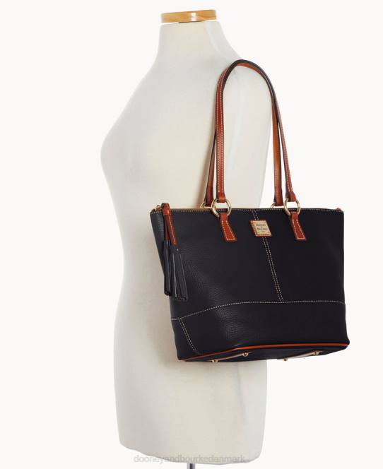 Dooney & Bourke småsten korn lille tobi tote JV0J987 poser sort