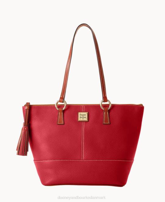 Dooney & Bourke småsten korn lille tobi tote JV0J991 poser rød