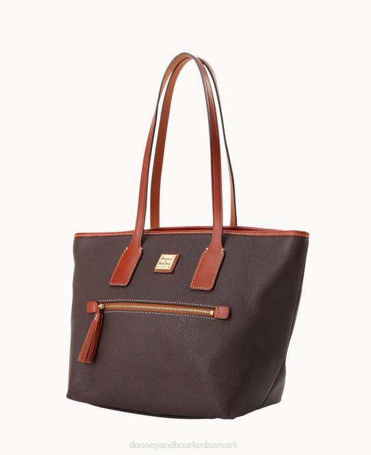 Dooney & Bourke småsten korn lille tote JV0J916 poser brun tmoro