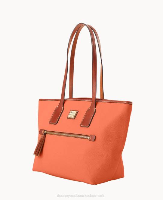 Dooney & Bourke småsten korn lille tote JV0J918 poser koral