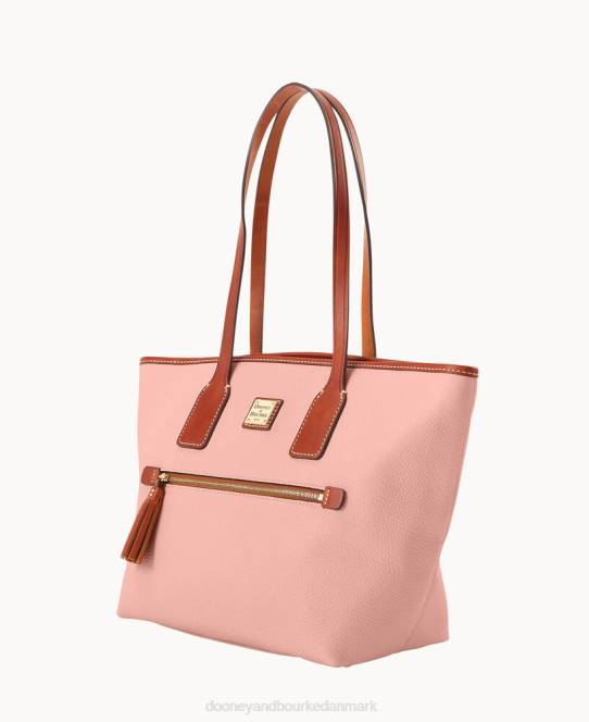 Dooney & Bourke småsten korn lille tote JV0J922 poser lyserød