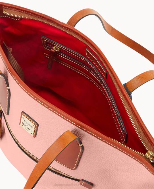 Dooney & Bourke småsten korn lille tote JV0J922 poser lyserød