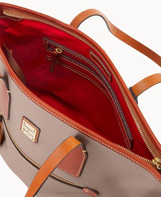 Dooney & Bourke småsten korn lille tote JV0J924 poser taupe