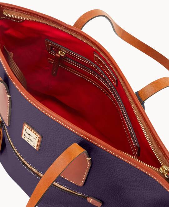 Dooney & Bourke småsten korn lille tote JV0J926 poser blomme vin