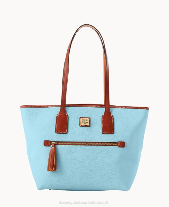 Dooney & Bourke småsten korn lille tote JV0J927 poser caribisk blå