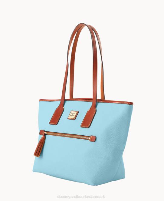 Dooney & Bourke småsten korn lille tote JV0J927 poser caribisk blå
