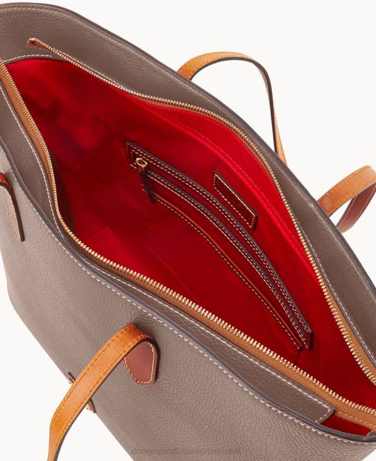Dooney & Bourke stor kasserolle af småsten JV0J885 poser taupe