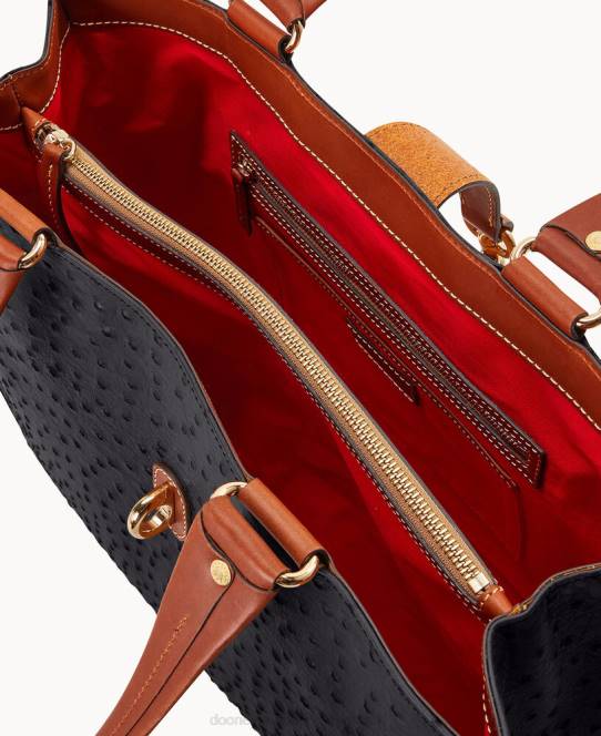 Dooney & Bourke struds stor logolåsepose JV0J1426 poser sort