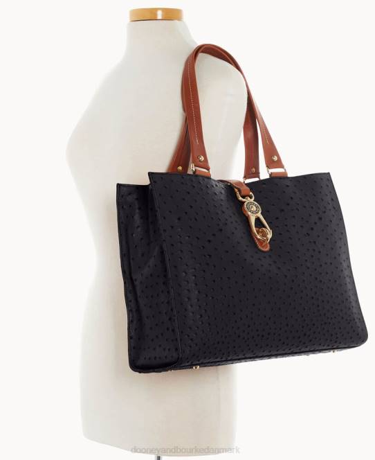 Dooney & Bourke struds stor logolåsepose JV0J1426 poser sort