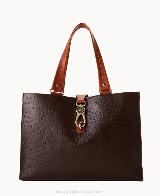 Dooney & Bourke struds stor logolåsepose JV0J1427 poser brun tmoro
