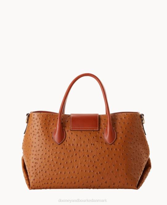 Dooney & Bourke strudse turnlock håndtag tote 30 JV0J1455 poser karamel