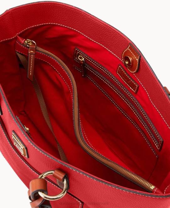 Dooney & Bourke tammy-tote af småsten JV0J891 poser rød
