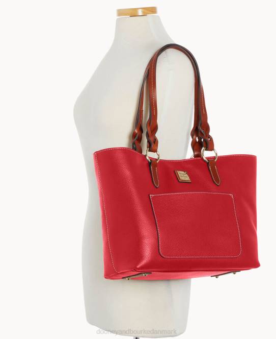 Dooney & Bourke tammy-tote af småsten JV0J891 poser rød