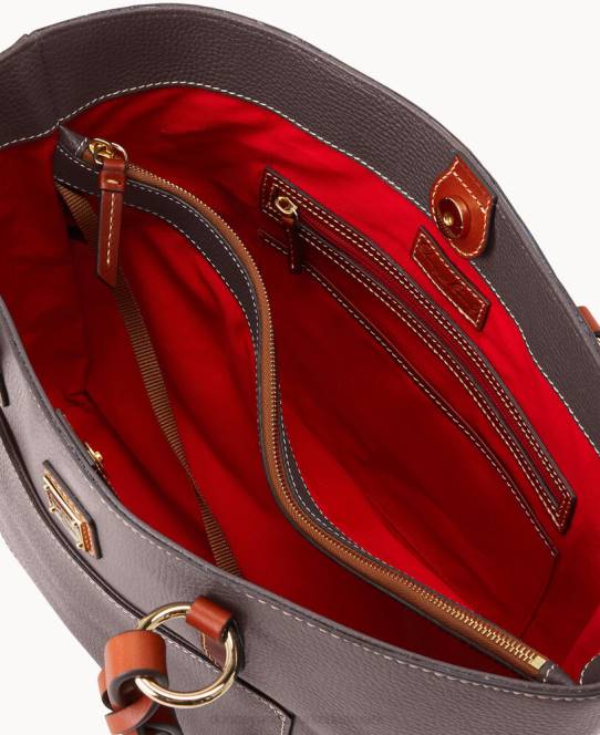 Dooney & Bourke tammy-tote af småsten JV0J896 poser brun tmoro