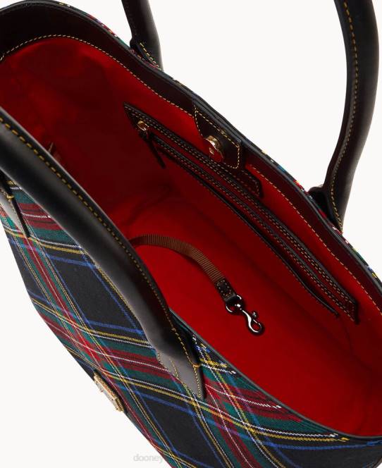 Dooney & Bourke tartan lille russel JV0J1399 poser sort