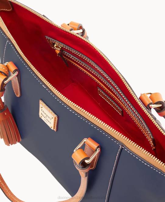 Dooney & Bourke wexford læder maxine tote JV0J1336 poser midnatsblå