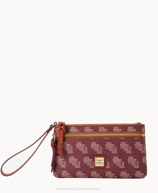 Dooney & Bourke Collegiate Florida State armbånd med dobbelt lynlås JV0J4556 tilbehør florida statsuniversitet
