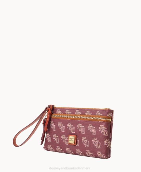 Dooney & Bourke Collegiate Florida State armbånd med dobbelt lynlås JV0J4556 tilbehør florida statsuniversitet