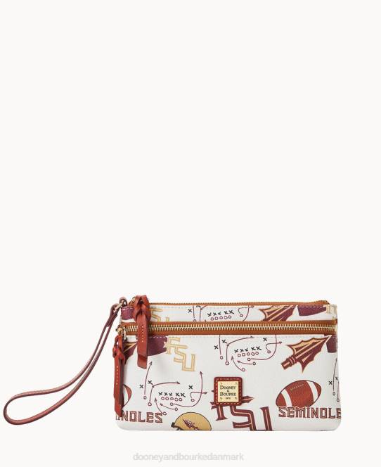 Dooney & Bourke Collegiate Florida State armbånd med dobbelt lynlås JV0J4629 tilbehør florida statsuniversitet